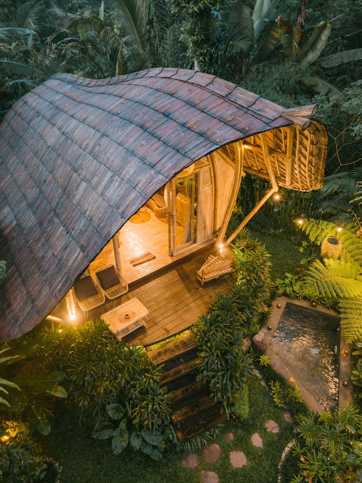 Arcada Bali Bamboo House Villa Sidemen  Eksteriør bilde