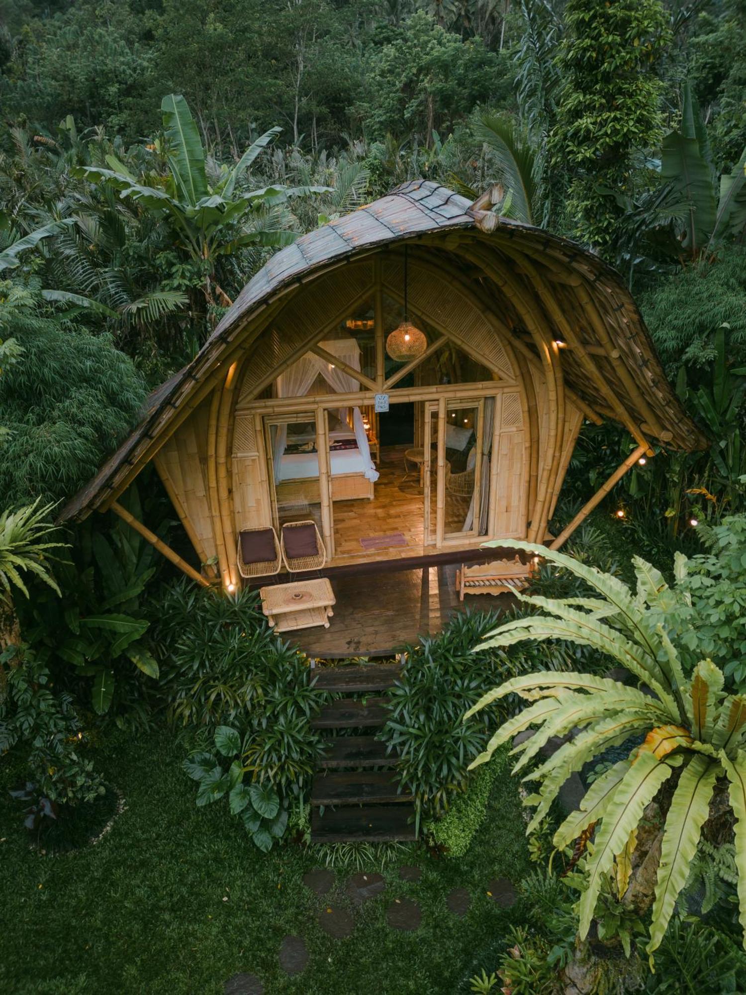 Arcada Bali Bamboo House Villa Sidemen  Eksteriør bilde
