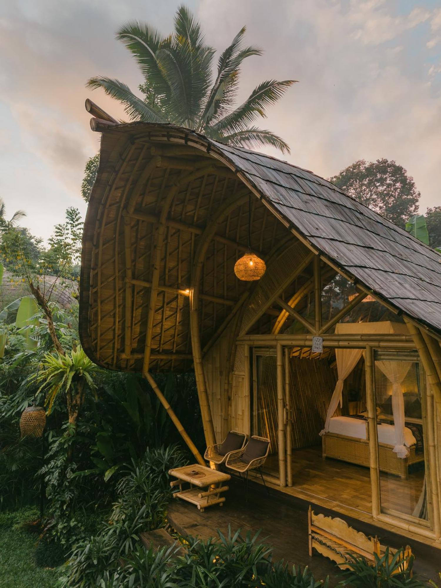 Arcada Bali Bamboo House Villa Sidemen  Eksteriør bilde
