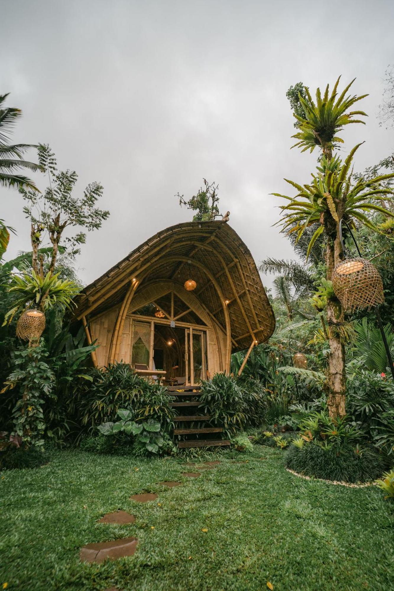 Arcada Bali Bamboo House Villa Sidemen  Eksteriør bilde