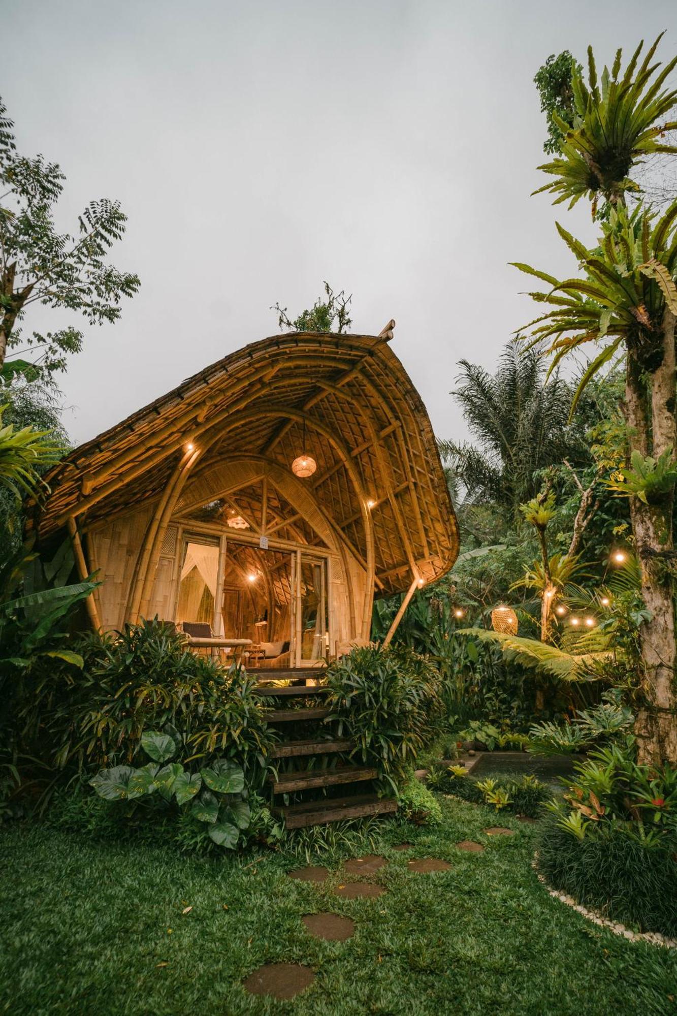 Arcada Bali Bamboo House Villa Sidemen  Eksteriør bilde