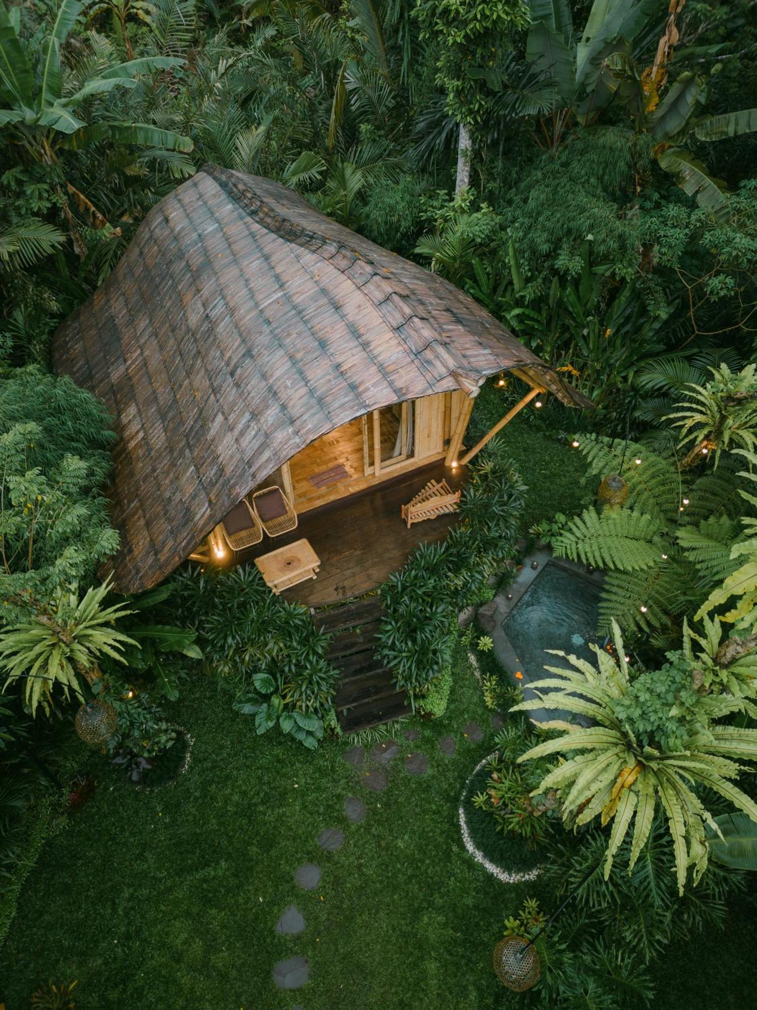 Arcada Bali Bamboo House Villa Sidemen  Eksteriør bilde