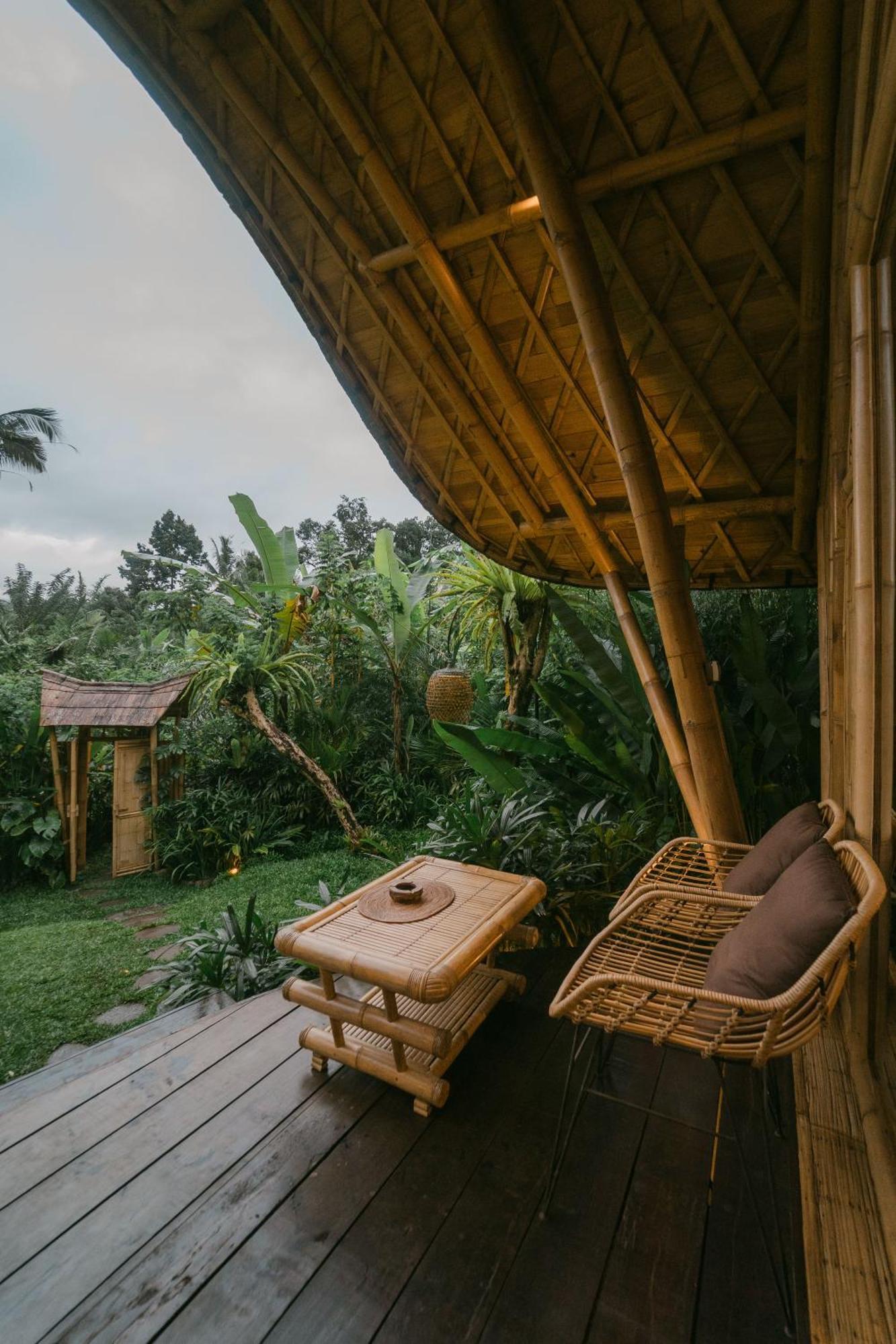 Arcada Bali Bamboo House Villa Sidemen  Eksteriør bilde