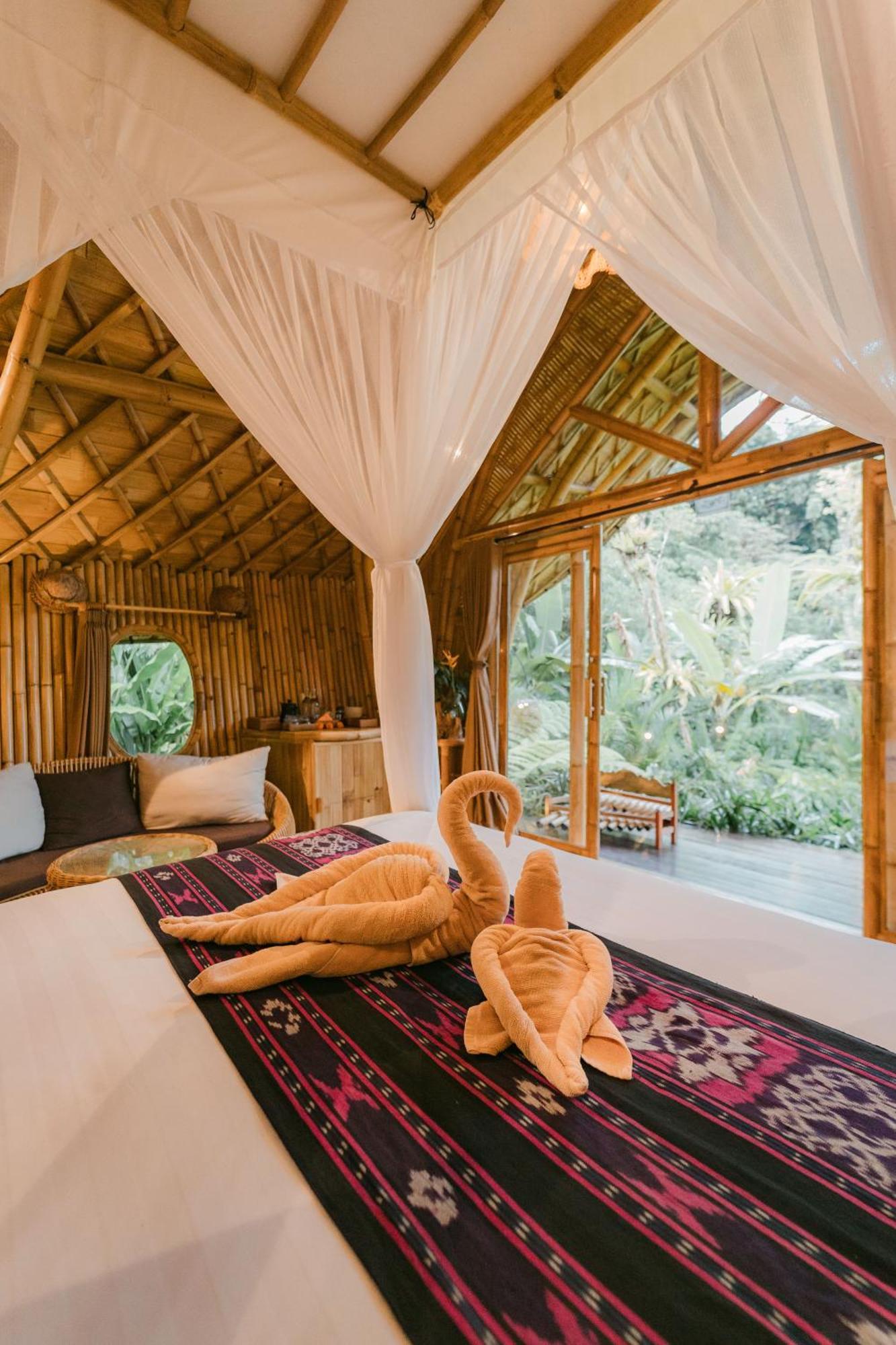 Arcada Bali Bamboo House Villa Sidemen  Eksteriør bilde