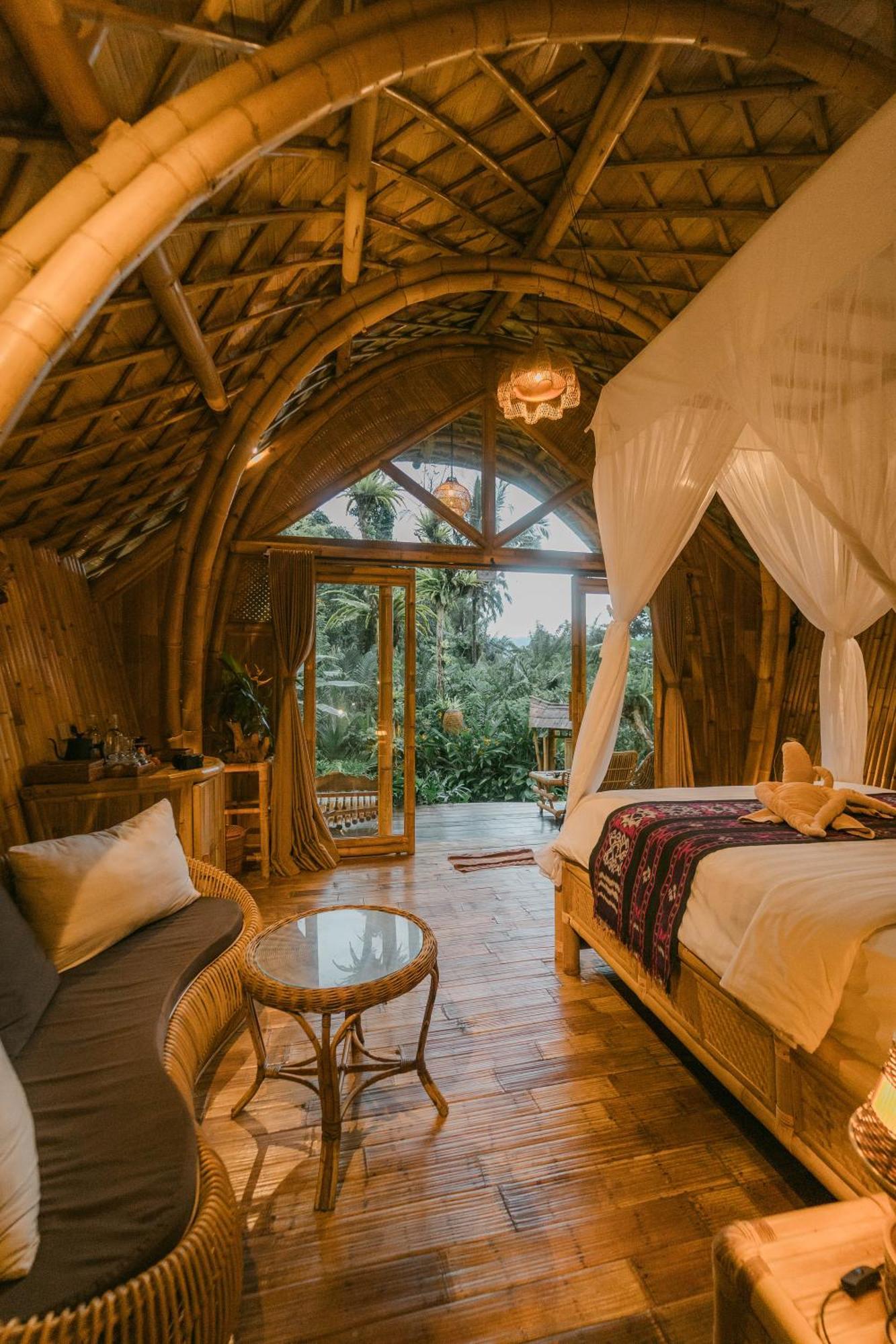 Arcada Bali Bamboo House Villa Sidemen  Eksteriør bilde
