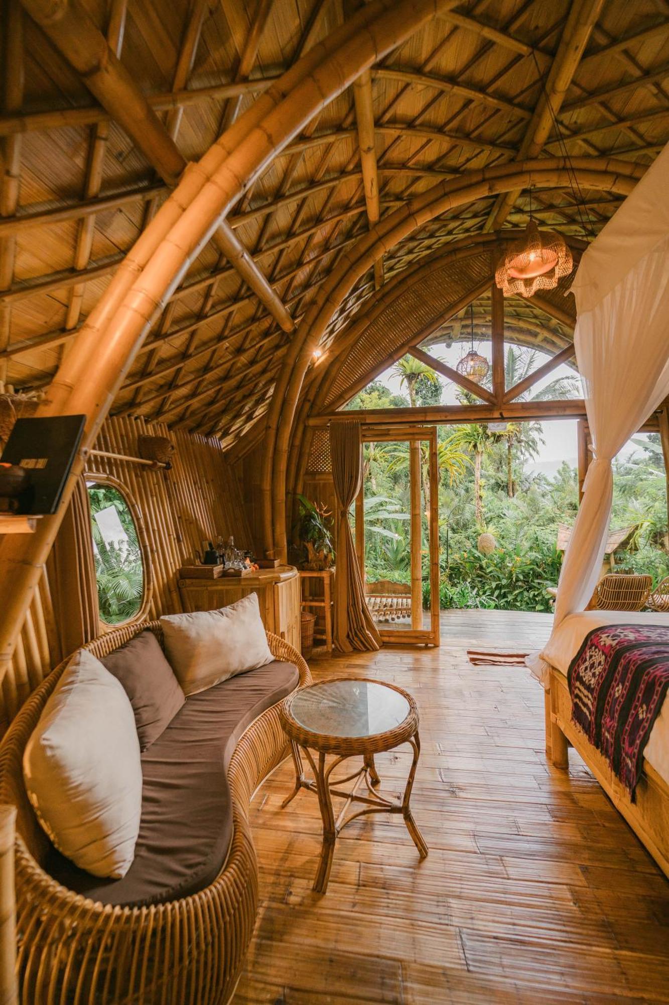 Arcada Bali Bamboo House Villa Sidemen  Eksteriør bilde