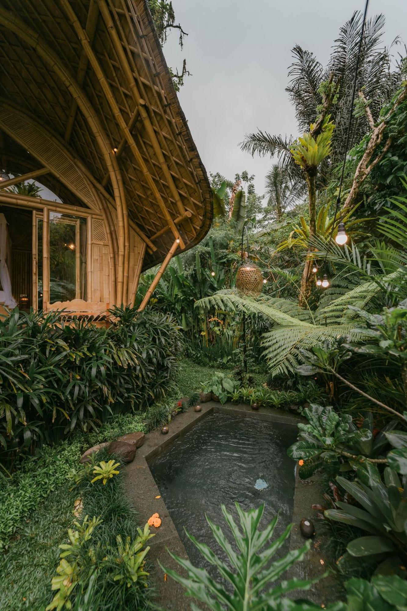 Arcada Bali Bamboo House Villa Sidemen  Eksteriør bilde